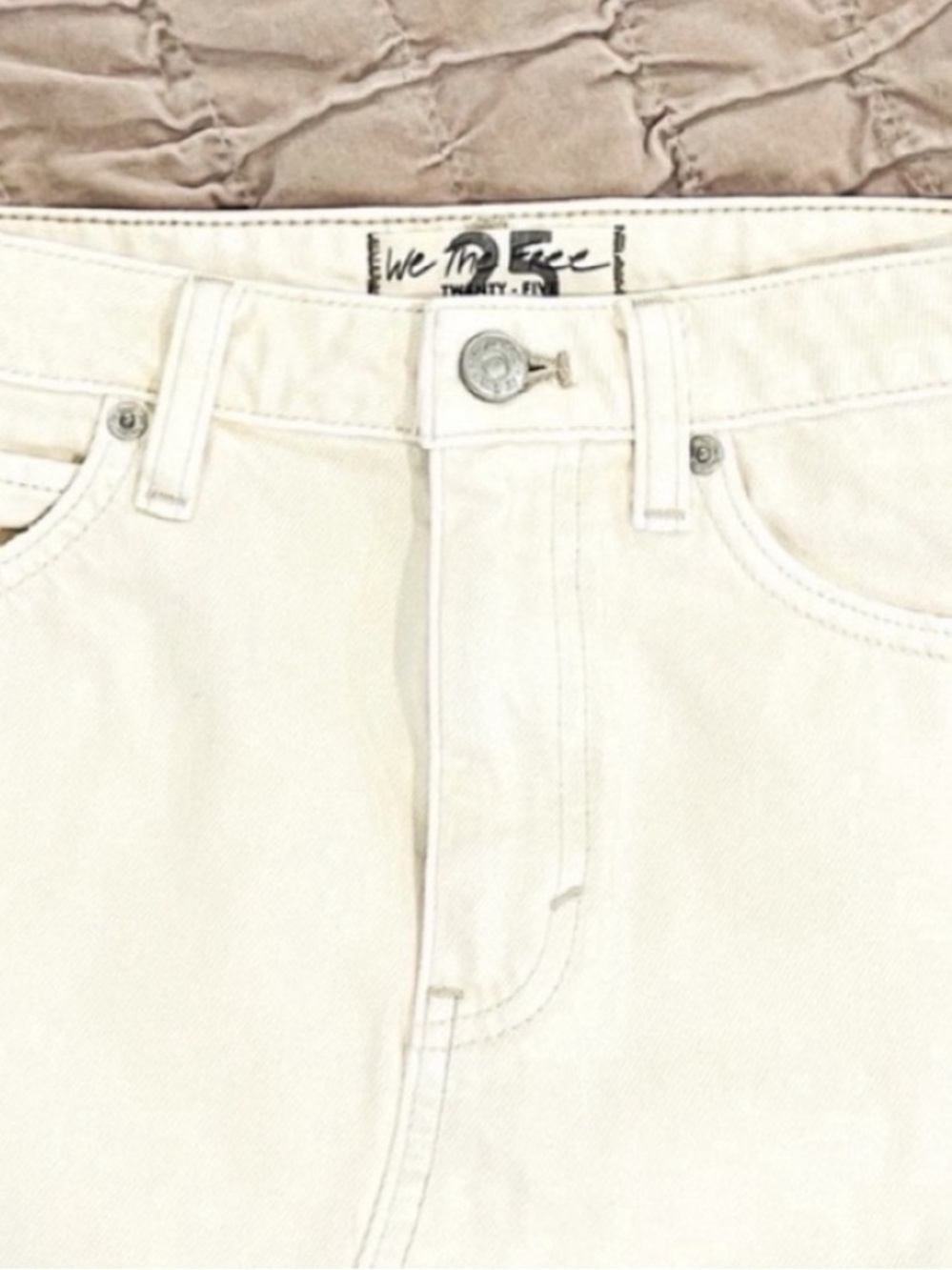 We The Free Ivory Frayed Mini Skirt EUC - Picture 13 of 17